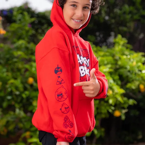 Miniatura 4 de Angry Birds Sudadera oficial de Comic Fill Box con capucha para niños, niñas, unisex