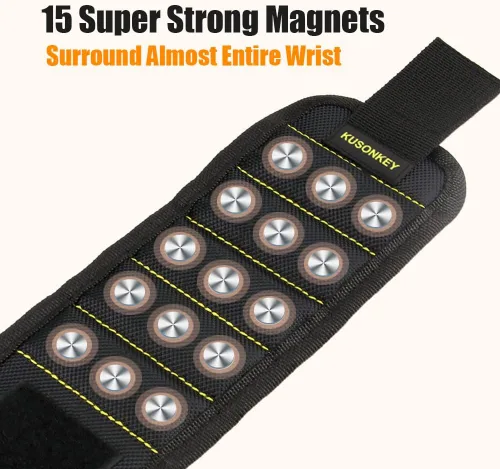 Miniatura 2 de Regalos para el día del padre de hija, hijo, esposa, pulsera magnética KUSONKEY regalo para hombres que lo tienen todo, soporte magnético de muñeca