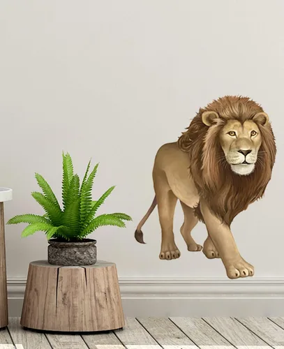 Miniatura 9 de Calcomanías de pared de animales de la selva para habitaciones de niños, idea de decoración de safari, idea de león, gorila, koala, panda, Jaguar