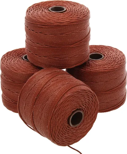 Miniatura 61 de The Beadsmith S-Lon Cordón para Cuentas – Cordón de Nylon Torcido de 0.5 mm para Ensartar, Paquete de 4, Mezcla de Neutrales Fríos, TEX210, 77