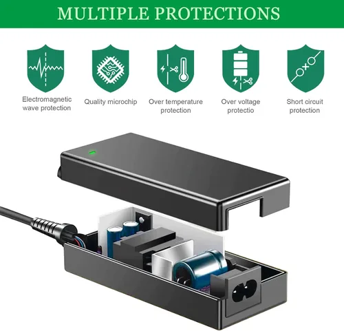 Miniatura 6 de Adaptador de fuente de alimentación de 24 V 2.5 A, apto para tira de luz LED de 24 voltios, DC24V Samsung SoundBar HM45C HW-F350, 24 Vdc Logitech