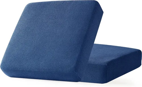 Miniatura 37 de CHUN YI - Funda elástica de cojín para sofá biplaza, funda de asiento de sofá con tela jacquard de elastano (mediana, color marfil blanco)