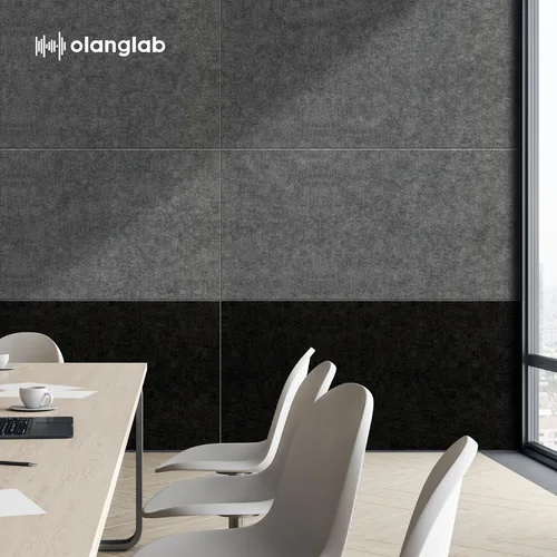 Miniatura 7 de Olanglab Paquete de 10 paneles acústicos de pared, 48 x 24 pulgadas por cada panel acústico, absorbentes de sonido, para estudio en casa y oficina