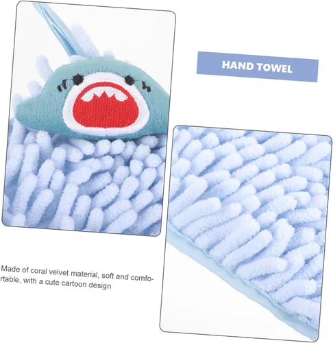 Miniatura 9 de Toalla de mano colgante de felpilla gruesa con absorción de agua de secado rápido, transpirable, suave, para baño y cocina, para ahorrar espacio