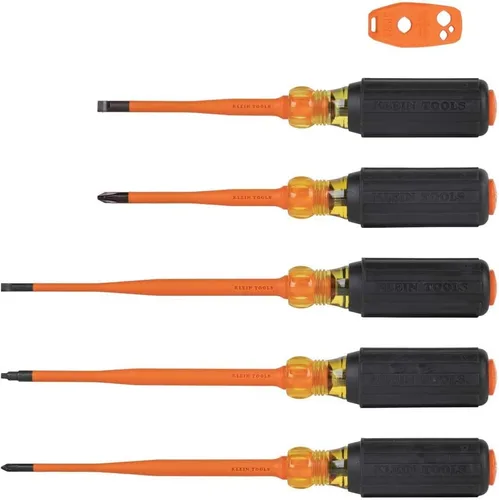 Miniatura 10 de Klein Tools 33736INS - Juego de destornilladores aislados, fabricado en Estados Unidos, destornillador de punta delgada de 1000 V con Phillips