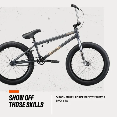 Miniatura 2 de Bicicleta BMX Mongoose Legion Freestyle para niños, ciclistas intermedios, bicicletas para niños y niñas, ruedas de 20 pulgadas (50.80 cm), marco