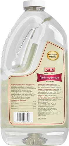 Miniatura 2 de Kaytee Comida para aves silvestres ElectroNectar de Colibrí, listo para usar, 64 onzas