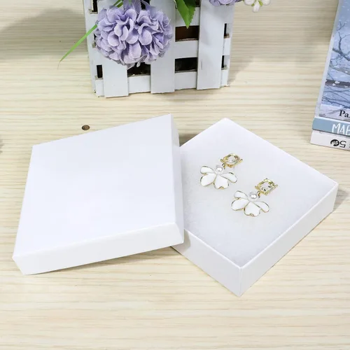 Miniatura 6 de cajas de regalo de joyería, paquete de 20 cajas de regalo pequeñas con tapas para collar, anillo, pulsera, aretes, caja de exhibición, caja