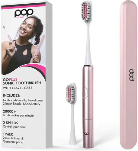 Miniatura 14 de Pop Sonic Cepillo de dientes eléctrico – Cepillo de dientes eléctrico para adultos – Artículos esenciales de baño y artículos esenciales de viaje