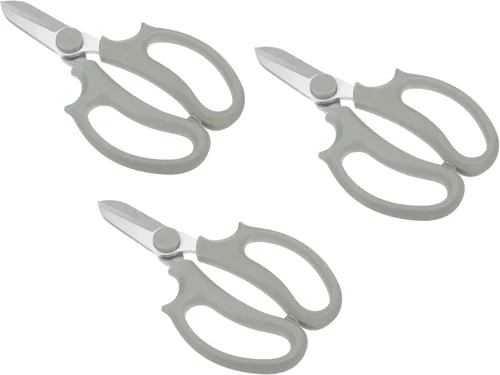PATIKIL Tijeras florales, 3 tijeras de jardín, tijeras de podar de jardinería, tijeras de podar con mango de agarre cómodo para recortar plantas,