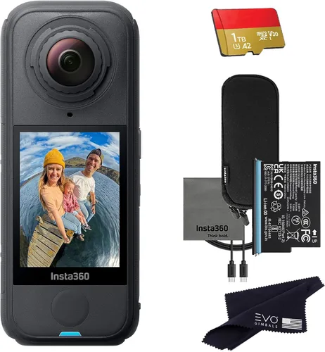 Miniatura 12 de Insta360 Paquete estándar X4 Air Cámara de acción impermeable 8K 360 más ligera para aventuras épicas, lentes reemplazables, para acción, viajes