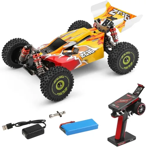 GoolRC WLtoys 144010 - Autos RC sin escobillas para adultos, auto de control remoto a escala 1:14, carreras de alta velocidad, auto de deriva RC de