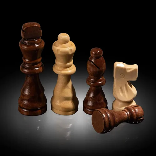 Miniatura 3 de Juego de ajedrez Juego de mesa de madera con almacenamiento para adultos de madera