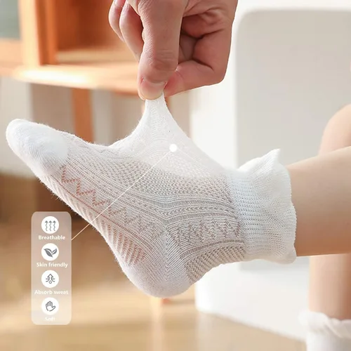 Miniatura 3 de Fatu Fashion - Pack de 5 calcetines para bebés recién nacidos para bebés y niños pequeños calcetines transpirables y suaves absorben el sudor