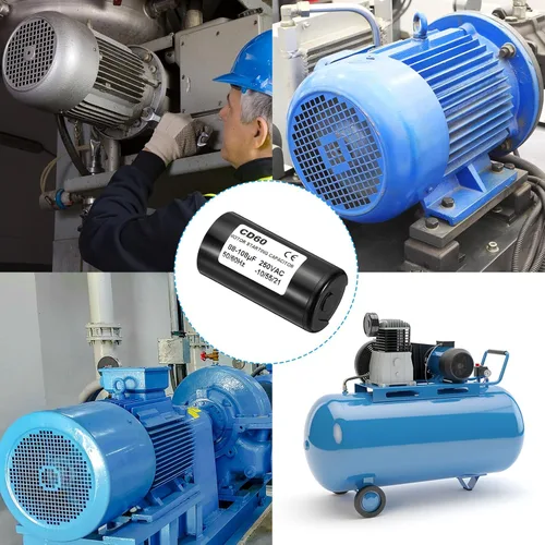 Miniatura 5 de PATIKIL Condensador de arranque del motor, 88-108uF/Mfd 250VAC 50/60Hz CD60 Condensador de arranque del motor para motor eléctrico comienza a