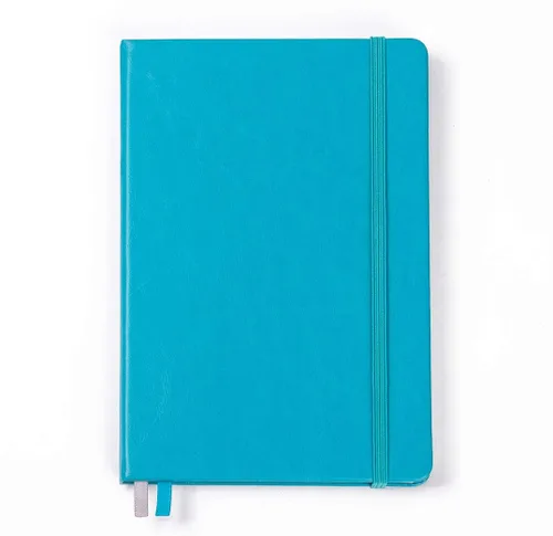 Miniatura 7 de Guissi Cuaderno clásico de cuadrícula de puntos, tapa dura A5, papel grueso sin ácidos de 2.82 oz/m², con bolsillo interior fino, piel sintética