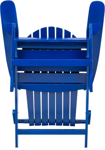 Miniatura 8 de Christopher Knight Home Hanlee Silla Adirondack plegable para exteriores, madera de acacia, azul marino
