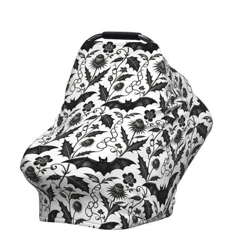 Miniatura 15 de Funda de asiento de coche de béisbol azul para bebé, fundas de lactancia materna, funda multiusos para asiento de automóvil, cubierta de cochecito