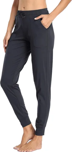 Miniatura 70 de Oalka - Pantalones deportivos para mujer, con cintura alta y bolsillos, para hacer deporte, yoga y entrenar