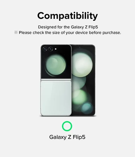 Miniatura 3 de Ringke Película doble fácil [protección de 4 capas] compatible con Samsung Galaxy Z Flip 5, revestimiento de reparación autocurable, cobertura