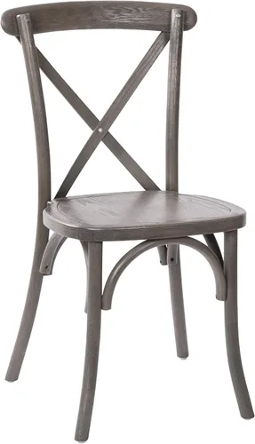 Flash Furniture Paquete de 2 sillas Advantage Grey X-Back Gris