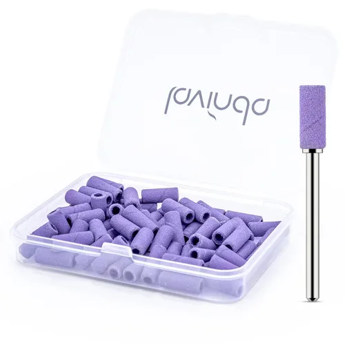 Miniatura 28 de Lavinda Brocas para taladro de uñas de 3/32 pulgadas de fácil remoción para bandas de lijado, mandril pequeño profesional de acero inoxidable de 3.1