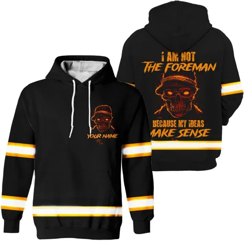 Miniatura 42 de Maddly Polo de alta visibilidad con diseño de calavera y bandera de Estados Unidos, ropa de trabajo patriótica con nombre personalizado para Camisa