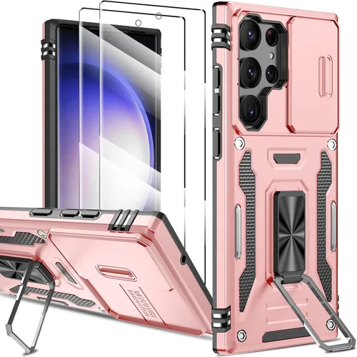 Miniatura 8 de Funda magnética para Samsung Galaxy Note 20 Ultra con soporte de anillo [con protector de pantalla] [Compatible con carga inalámbrica MagSafe] Funda