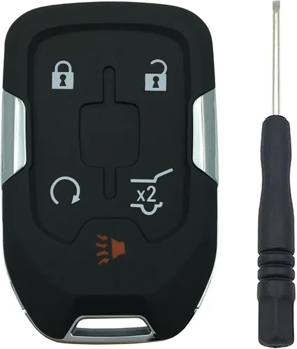 Miniatura 2 de Funda para llavero de automóvil con control remoto para Chevy Silverado GMC Sierra 1500 2500HD 3500HD 3500HD 3500HD sin llave (estilo B)