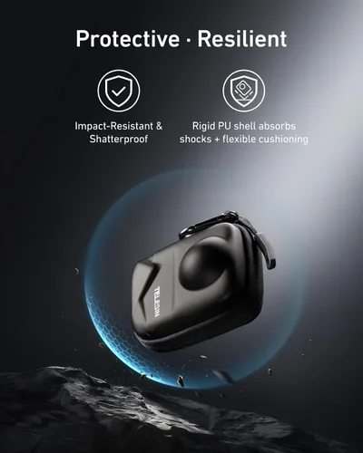 Miniatura 6 de TELESIN Osmo 360 - Funda de transporte para DJI Osmo 360, bolsa de almacenamiento pequeña portátil, funda protectora, protector de viaje con correa