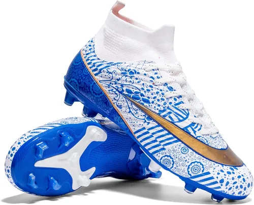 Miniatura 2 de Zapatos de fútbol para niños con tacos de fútbol para jóvenes, botas altas para entrenamiento al aire libre