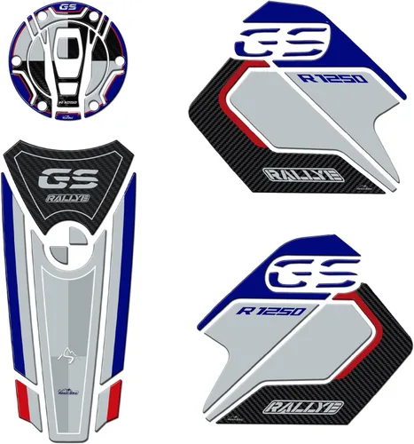 Resin Bike Adhesivos 3D para motocicleta compatibles con BMW R 1250 GS Adventure Rallye 2021-2024. Protector de tanque y tapa de tanque contra