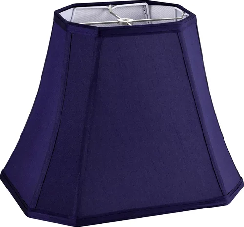Miniatura 22 de GO&SO Pantalla de lámpara de esquina de corte cuadrado, 8x14x11 pulgadas, pantalla mediana para lámpara de mesa beige, tela natural hecha a mano
