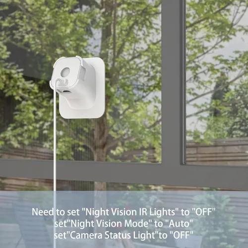 Miniatura 6 de HOLACA Soporte de ventana para Blink Mini/Mini2, inclinación de 20 grados (arriba/abajo/izquierda/derecha) Soporte de montaje flexible adhesivo