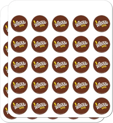 Miniatura 13 de Willy Wonka and The Chocolate Factory Wonka Bar Logo Planner Calendario Scrapbooking Craft Pegatinas