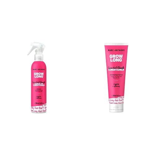Marc Anthony Spray desenredante sin enjuague y acondicionador fortalecedor para un cabello más largo y saludable