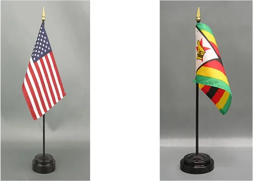 Miniatura 84 de Juego de banderas de escritorio de Afganistán, hecho en Estados Unidos, de rayón de 4 x 6 pulgadas, escritorio de oficina y pequeñas banderas