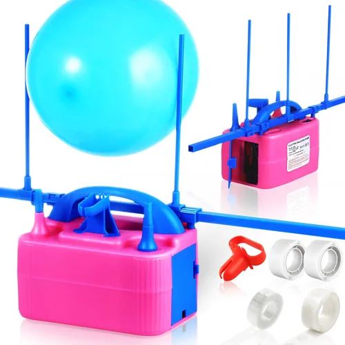 Bomba de globo eléctrica, bomba de aire eléctrica de repuesto manual para globos, bomba de inflado de globo estándar de EE. UU., bomba eléctrica con