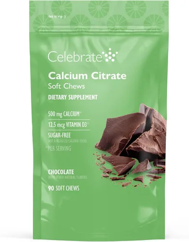 Miniatura 18 de Celebrate Vitamins Bariatric - Masticables suaves de citrato de calcio de 500 mg con 500 UI de vitamina D3 – Esencial para pacientes con bypass