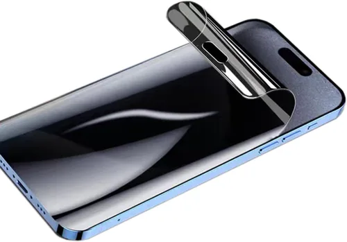 Miniatura 10 de Paquete de 2 protectores de pantalla de hidrogel de privacidad compatibles con iPhone 16, alta sensibilidad: película protectora de TPU suave