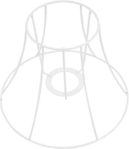 Housoutil Soporte de pantalla de metal para lámpara, soportes de alambre para cables, marco de pantalla colgante, lámpara de escritorio vintage,