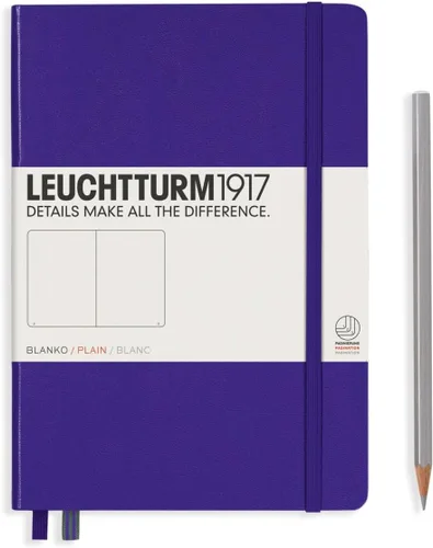 Miniatura 128 de LEUCHTTURM1917 - Cuaderno de tapa dura mediano A5 con 251 páginas numeradas para escritura y diario (verde menta, con puntos)