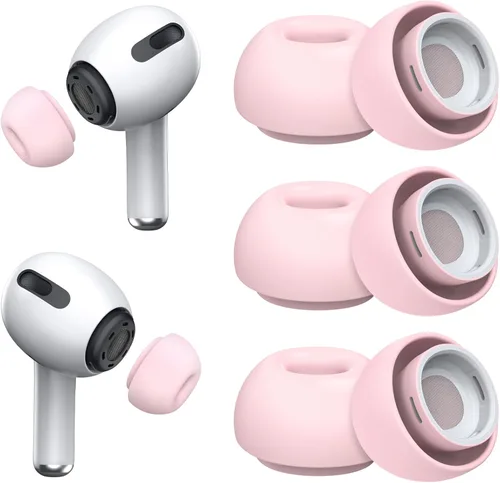Miniatura 10 de [3 pares] Puntas de repuesto para los oídos para Airpods Pro y Airpods Pro de 2ª generación con orificio de reducción de ruido, puntas de silicona