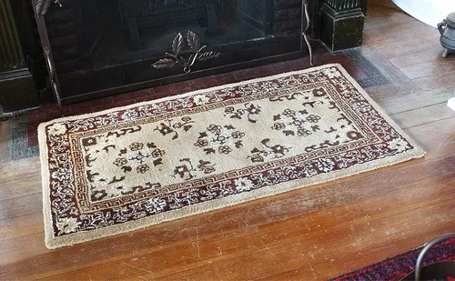 Miniatura 4 de Minuteman International Alfombra de lana oriental beige rectangular