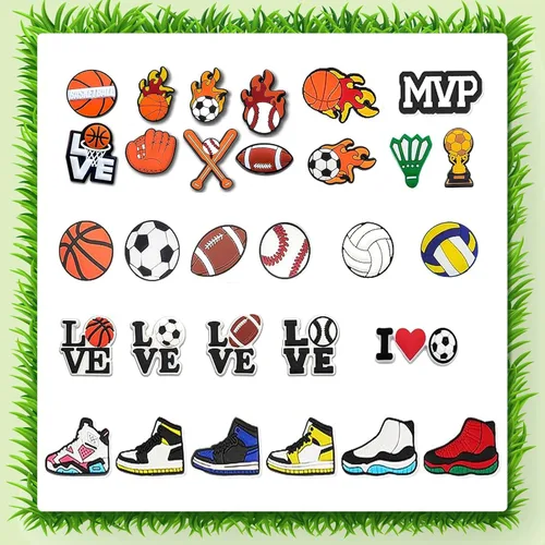Miniatura 5 de Hroatpk Dijes para zapatos deportivos, 40, 139 piezas de bolas con letras y números para decoración de zapatos, accesorios para zapatos de rugby