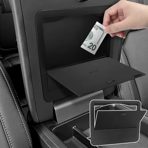 Miniatura 22 de Organizador de Monedas para Consola Central Compatible con Toyota 2016-2020 2021 2022 2023 Tacoma, Accesorios ABS, Portavasos, Caja de Almacenamiento