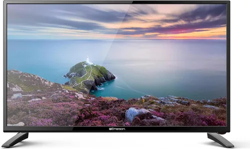 Emerson ESTD-2400 Smart TV HD de 24 pulgadas con reproductor de DVD integrado, pantalla LED de 720p, transmisión Wi-Fi, entradas HDMI, USB y RCA,