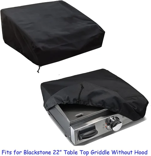 Miniatura 2 de Cubierta de parrilla impermeable resistente para Blackstone de 22 pulgadas sin capucha, comparado con la cubierta Blackstone 1724