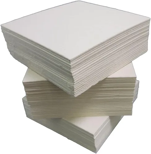 Miniatura 4 de Almohadillas de filtro n.º 1 de 7.9 in x 7.9 in para filtros de placas de 7.9 x 7.9 in. Almohadillas nominales de 8 micras. Funciona con filtros