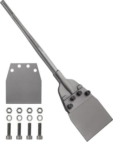 Miniatura 9 de Firecore - Rascador de suelo SDS Max de 6 pulgadas, herramienta de cincel de extracción Thinset para taladro de martillo giratorio, brocas de pala